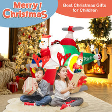 Load image into Gallery viewer, 6 Feet Wide Inflatable Santa Claus Flying a Helicopter with Air Blower
