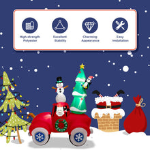 Load image into Gallery viewer, 8 Feet Tall Inflatable Santa Claus on Red Truck with LED Lights
