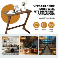 Load image into Gallery viewer, Bamboo Z-Shaped Spacious Sofa Side Table with Space-Saving Tabletop-Coffee
