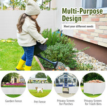 Load image into Gallery viewer, 2-Pack Outdoor Picket Fence with 3 Cuspidal Foot Stakes-White
