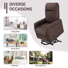 Load image into Gallery viewer, Power Lift Recliner Chair with Remote Control for Elderly-Brown
