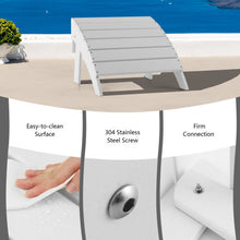 Load image into Gallery viewer, Adirondack Folding Ottoman with All Weather HDPE-White
