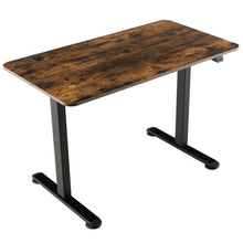 Load image into Gallery viewer, Electric Standing Desk Adjustable Stand up Computer Desk Anti-collision-Rustic Brown
