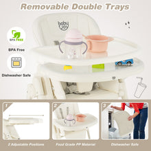 Load image into Gallery viewer, 4-in-1 Baby High Chair with 6 Adjustable Heights-Beige
