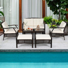 Load image into Gallery viewer, 7 Pieces Outdoor Patio Furniture Set with Waterproof Cover
