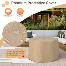 Load image into Gallery viewer, 36 Inch Propane Gas Fire Pit Table with Lava Rock and PVC cover-Gray
