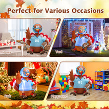 Load image into Gallery viewer, 5 Feet Inflatable Thanksgiving Turkey Football Player with Lights
