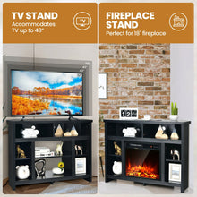 Load image into Gallery viewer, Corner TV Stand Entertainment Console Center with Adjustable Shelves-Black
