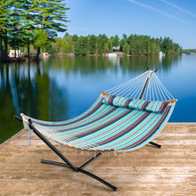 Load image into Gallery viewer, 2-Person Hammock Stand with Carrying Bag for Yard
