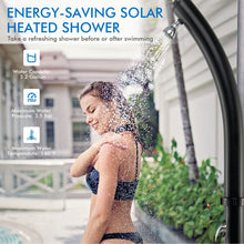 Load image into Gallery viewer, 7.2 Feet Solar-Heated Shower with 360° Rotating Shower Head
