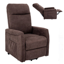 Load image into Gallery viewer, Power Lift Recliner Chair with Remote Control for Elderly-Brown
