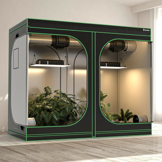 4 x 8 Grow Tent with Observation Window for Indoor Plant Growing-Black