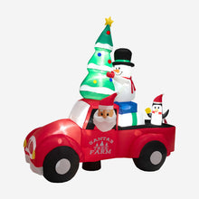 Load image into Gallery viewer, 8 Feet Wide Inflatable Santa Claus Driving a Car with LED and Air Blower
