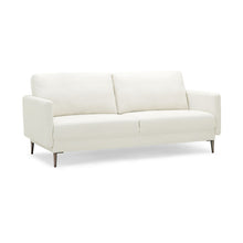 Load image into Gallery viewer, 76.5 Inches Fabric Sofa Couch with Metal Leg-White
