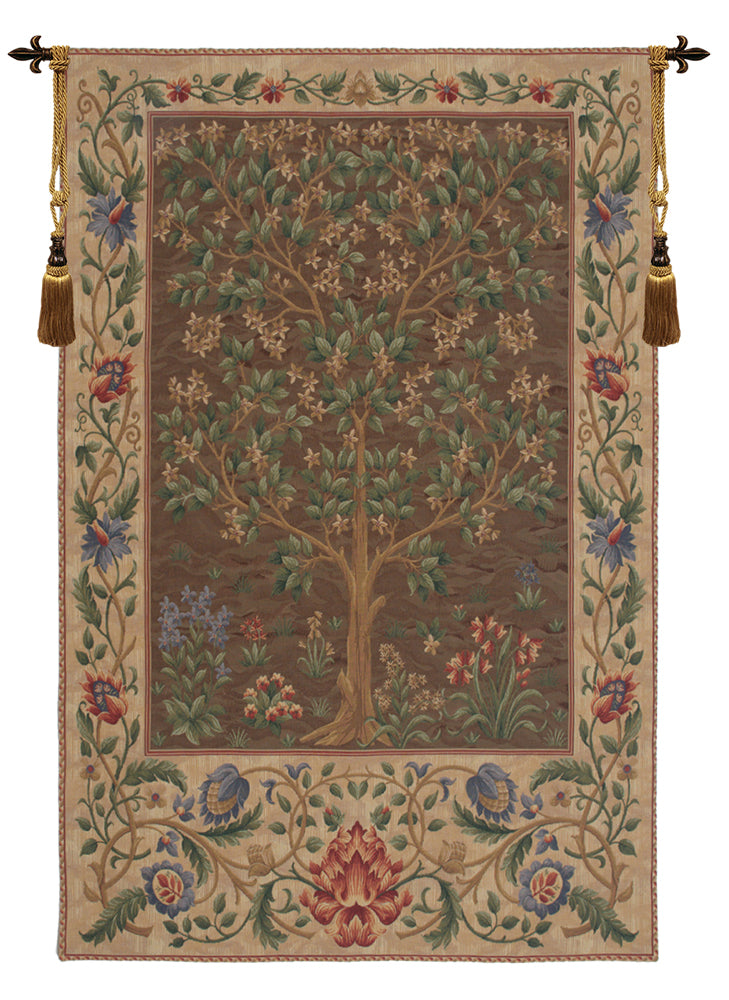 Tree of Life Brown I European Tapestry