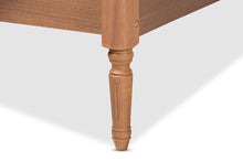 Load image into Gallery viewer, Baxton Studio Colette French Bohemian Ash Walnut Finished Wood King Size Platform Bed Frame
