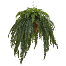 Load image into Gallery viewer, 50&quot; Giant Boston Fern Artificial Plant in Hanging Cone
