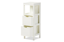 Load image into Gallery viewer, Baxton Studio Reuben Cottage and Farmhouse White Finished 2-Drawer Wood Storage Cabinet
