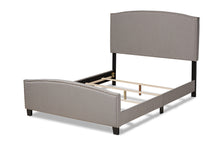 Load image into Gallery viewer, Baxton Studio Morgan Modern Transitional Grey Fabric Upholstered Queen Size Panel Bed

