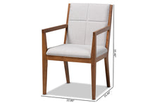 Load image into Gallery viewer, Baxton Studio Theresa Greige and Walnut Effect 2-Piece Chair Set

