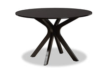 Load image into Gallery viewer, Baxton Studio Callie Modern and Contemporary Sand Fabric Upholstered and Dark Brown Finished Wood 7-Piece Dining Set
