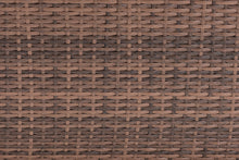 Load image into Gallery viewer, Baxton Studio Angela Modern and Contemporary Grey Fabric Upholstered and Brown Finished 4-Piece Woven Rattan Outdoor Patio Set
