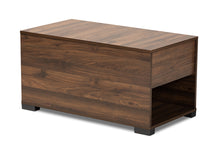 Load image into Gallery viewer, Baxton Studio Skylar Modern and Contemporary Walnut Brown Finished Cat Litter Box Cover House
