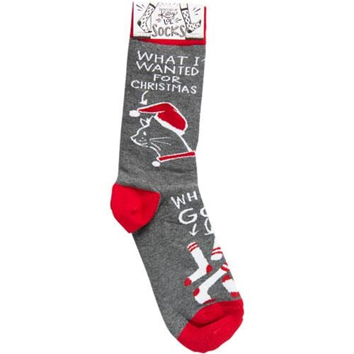 What I Wanted For Christmas Cat Socks (Pack of 2)