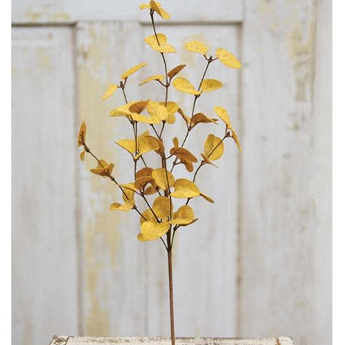 Penny Leaf Pick Mustard 18