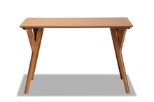 Load image into Gallery viewer, Baxton Studio Sahar Mid-Century Modern Transitional Walnut Brown Finished Wood Dining Table
