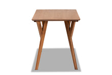 Load image into Gallery viewer, Baxton Studio Sahar Mid-Century Modern Transitional Walnut Brown Finished Wood Dining Table
