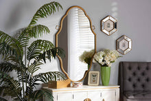 Load image into Gallery viewer, Baxton Studio Dennis Vintage Antique Gold Finished Accent Wall Mirror
