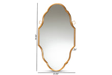Load image into Gallery viewer, Baxton Studio Dennis Vintage Antique Gold Finished Accent Wall Mirror
