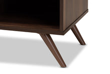 Load image into Gallery viewer, Baxton Studio Naoki Modern and Contemporary Two-Tone Grey and Walnut Finished Wood 2-Door TV Stand
