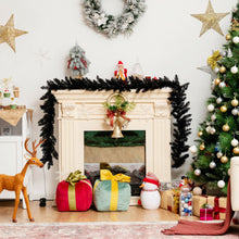 Load image into Gallery viewer, 9 Feet Pre-lit Christmas Halloween Garland with 50 Purple LED Lights
