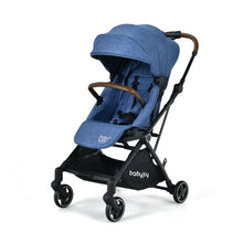 Load image into Gallery viewer, 2-in-1 Convertible Aluminum Baby Stroller with Adjustable Canopy-Blue
