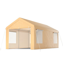 Load image into Gallery viewer, 10 x 20 Feet Heavy-Duty Steel Portable Carport Car Canopy Shelter-Yellow
