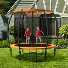 Load image into Gallery viewer, 10 Feet ASTM Approved Recreational Trampoline with Ladder-Orange

