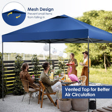 Load image into Gallery viewer, 10 x 10 Feet Foldable Outdoor Instant Pop-up Canopy with Carry Bag-Blue
