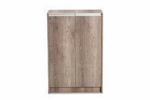 Load image into Gallery viewer, Baxton Studio Langston Modern and Contemporary Weathered Oak Finished Wood 2-Door Shoe Cabinet

