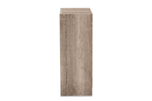 Load image into Gallery viewer, Baxton Studio Langston Modern and Contemporary Weathered Oak Finished Wood 2-Door Shoe Cabinet
