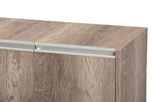 Load image into Gallery viewer, Baxton Studio Langston Modern and Contemporary Weathered Oak Finished Wood 2-Door Shoe Cabinet
