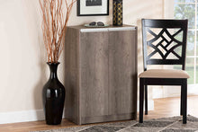 Load image into Gallery viewer, Baxton Studio Langston Modern and Contemporary Weathered Oak Finished Wood 2-Door Shoe Cabinet
