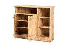 Load image into Gallery viewer, Baxton Studio Eren Modern and Contemporary Farmhouse Natural Oak Brown Finished Wood 2-Door Dining Room Sideboard Buffet
