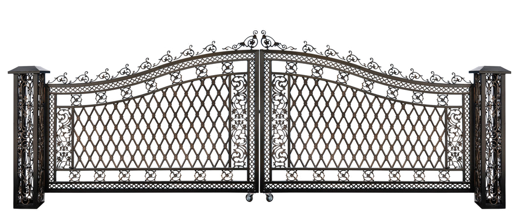 Bridgeton Moore Aluminum Wide Driveway Gate (KIT)