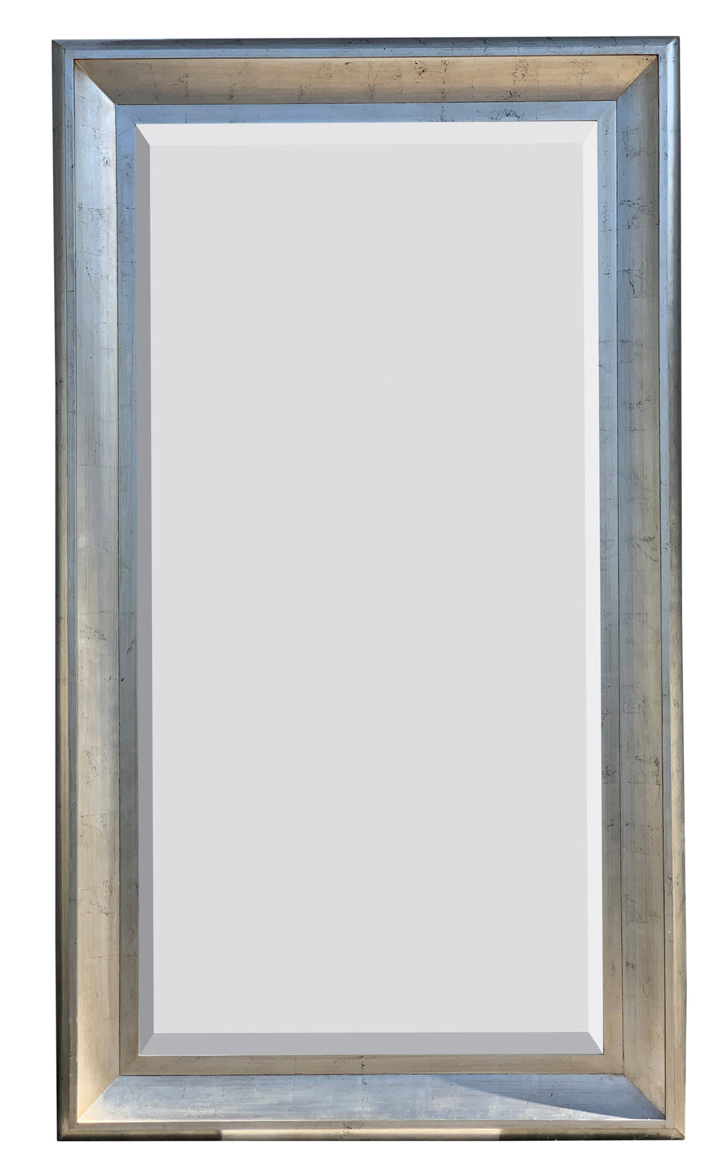 The Sterling Mirror 36X72 Silver with Champagne Wash