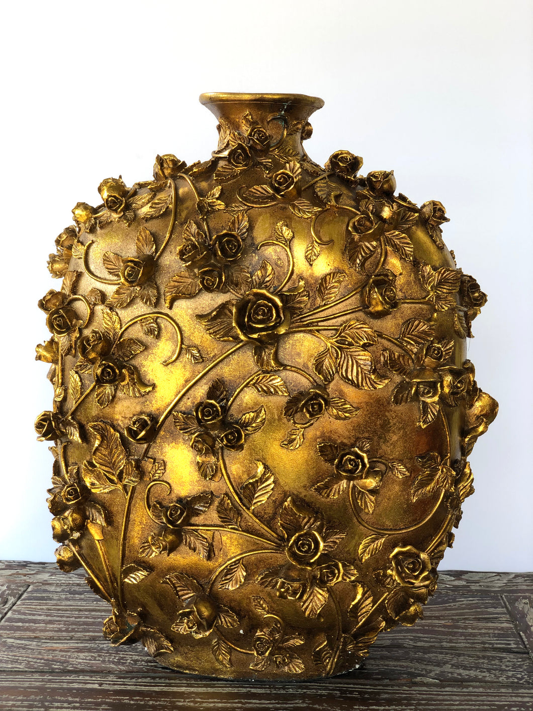Golden Garden Jar Vase