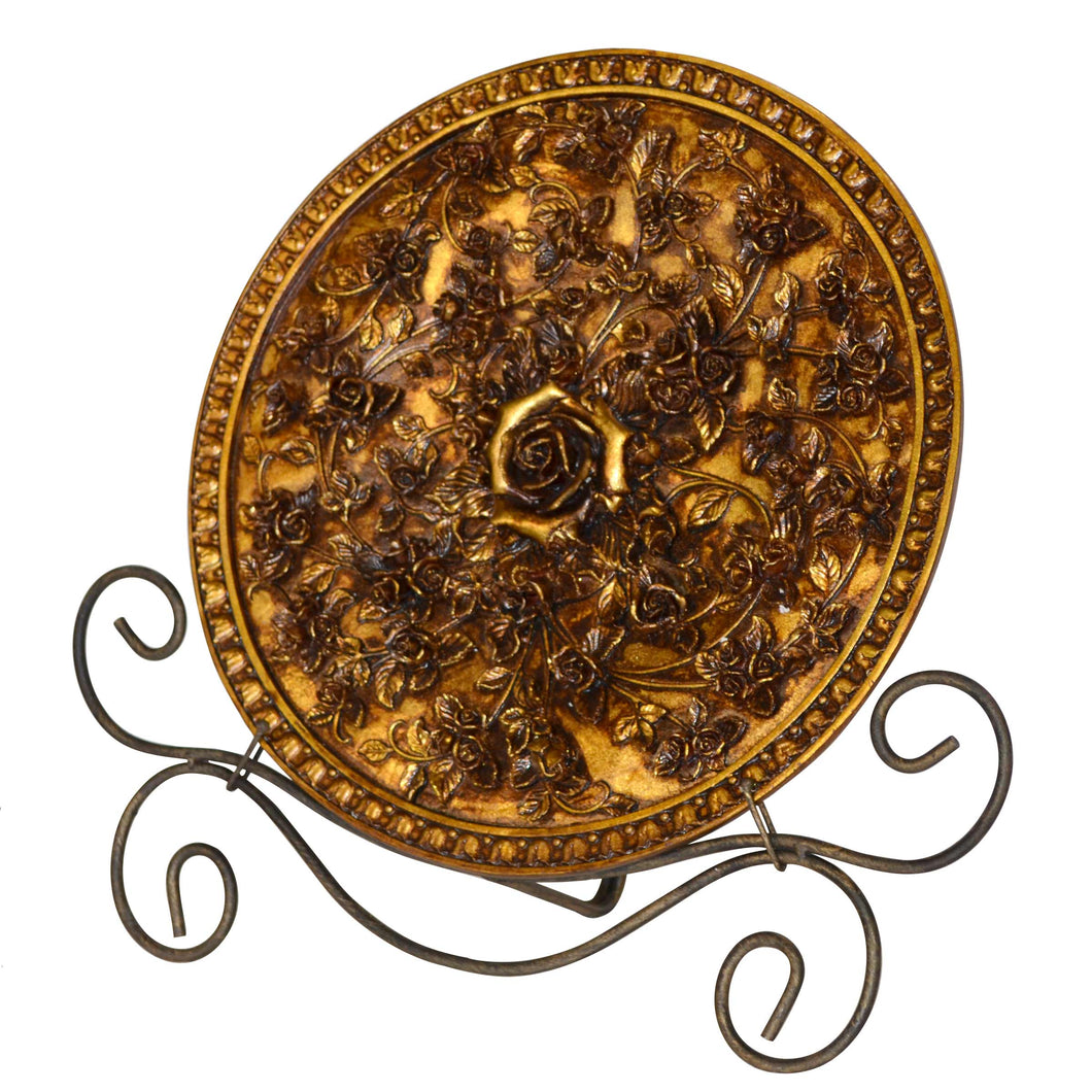 Golden Garden Charger with Stand