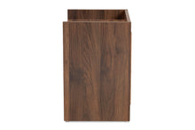 Load image into Gallery viewer, Baxton Studio Hale Modern and Contemporary Walnut Brown Finished Wood 1-Door Nightstand
