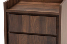 Load image into Gallery viewer, Baxton Studio Hale Modern and Contemporary Walnut Brown Finished Wood 1-Door Nightstand
